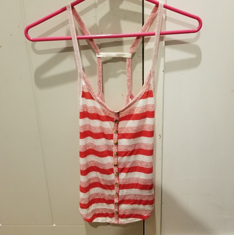 Urban outfitters red & white striped tank